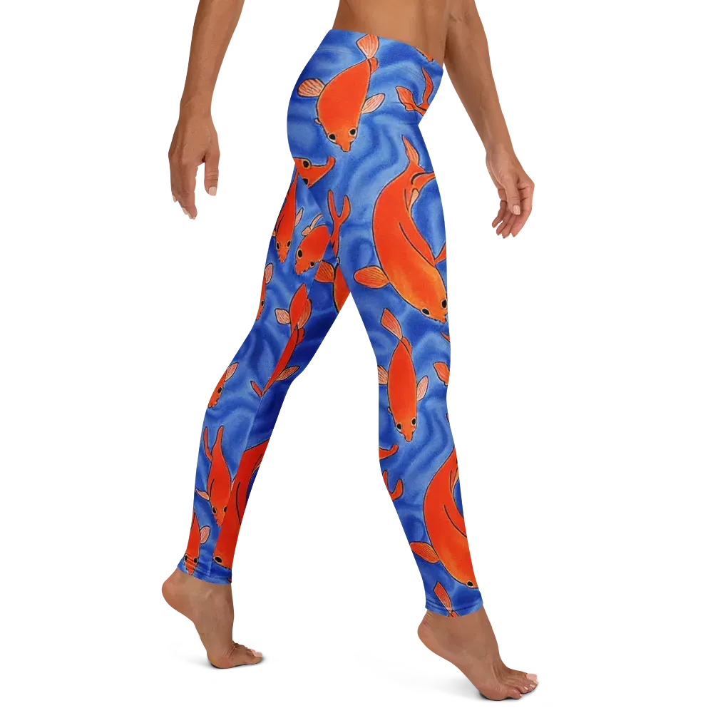 Ember Tide on Leggings — Right