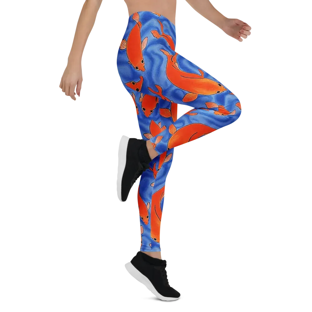 Ember Tide on Leggings — Right