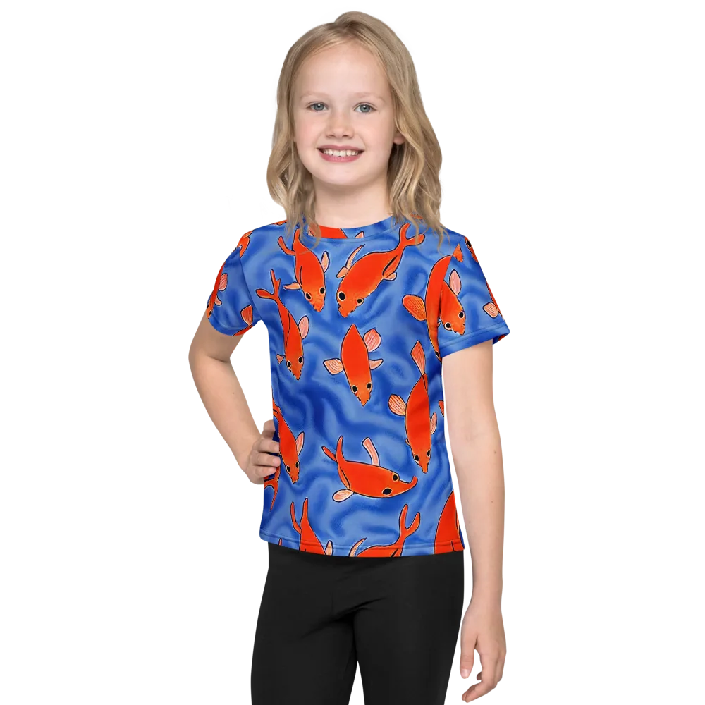 Ember Tide on Kids Crew Neck T-Shirt — Front