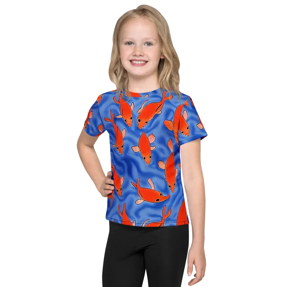 Ember Tide on Kids Crew Neck T-Shirt — Front