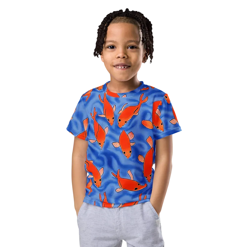 Ember Tide on Kids Crew Neck T-Shirt — Front