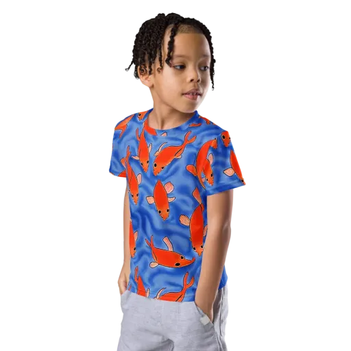 Ember Tide on a Kids Crew Neck T-Shirt
