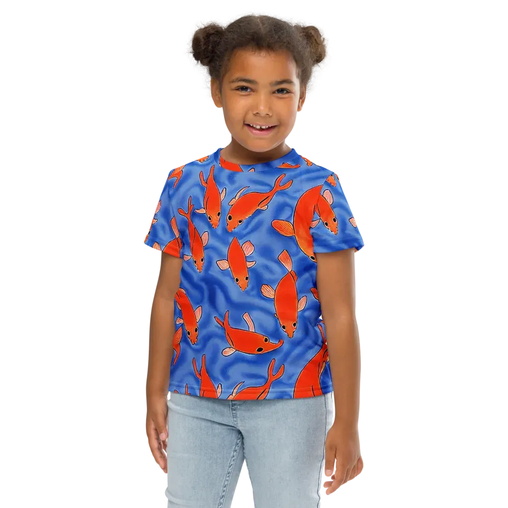 Ember Tide on Kids Crew Neck T-Shirt — Front
