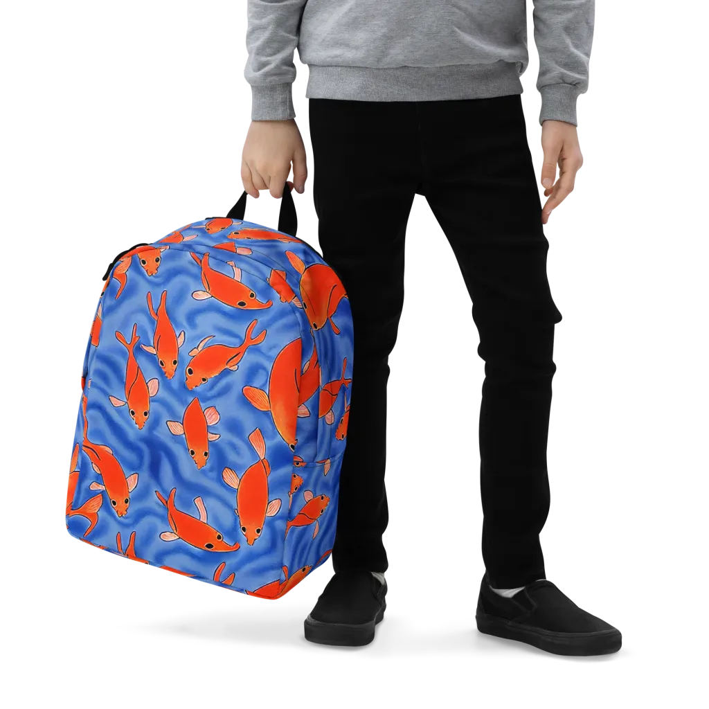 Ember Tide on Minimalist Backpack — Zoomed-in