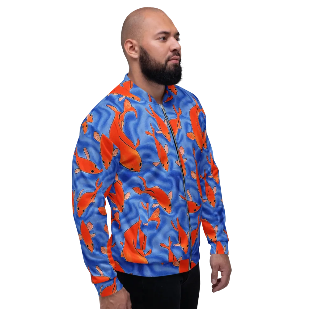 Ember Tide on Bomber Jacket — Right