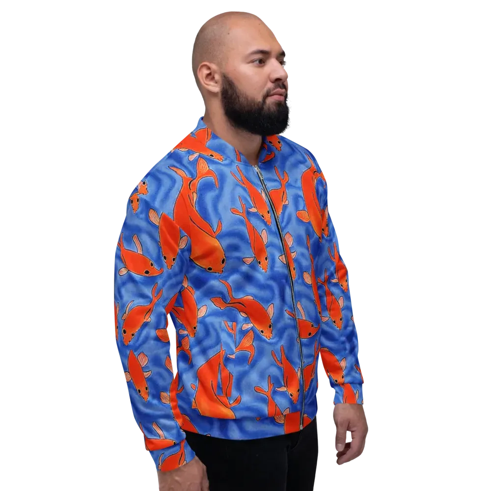 Ember Tide on Bomber Jacket — Right