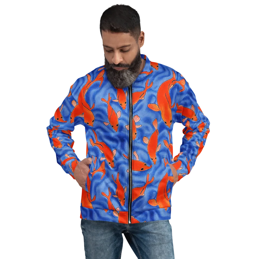 Ember Tide on Bomber Jacket — Front