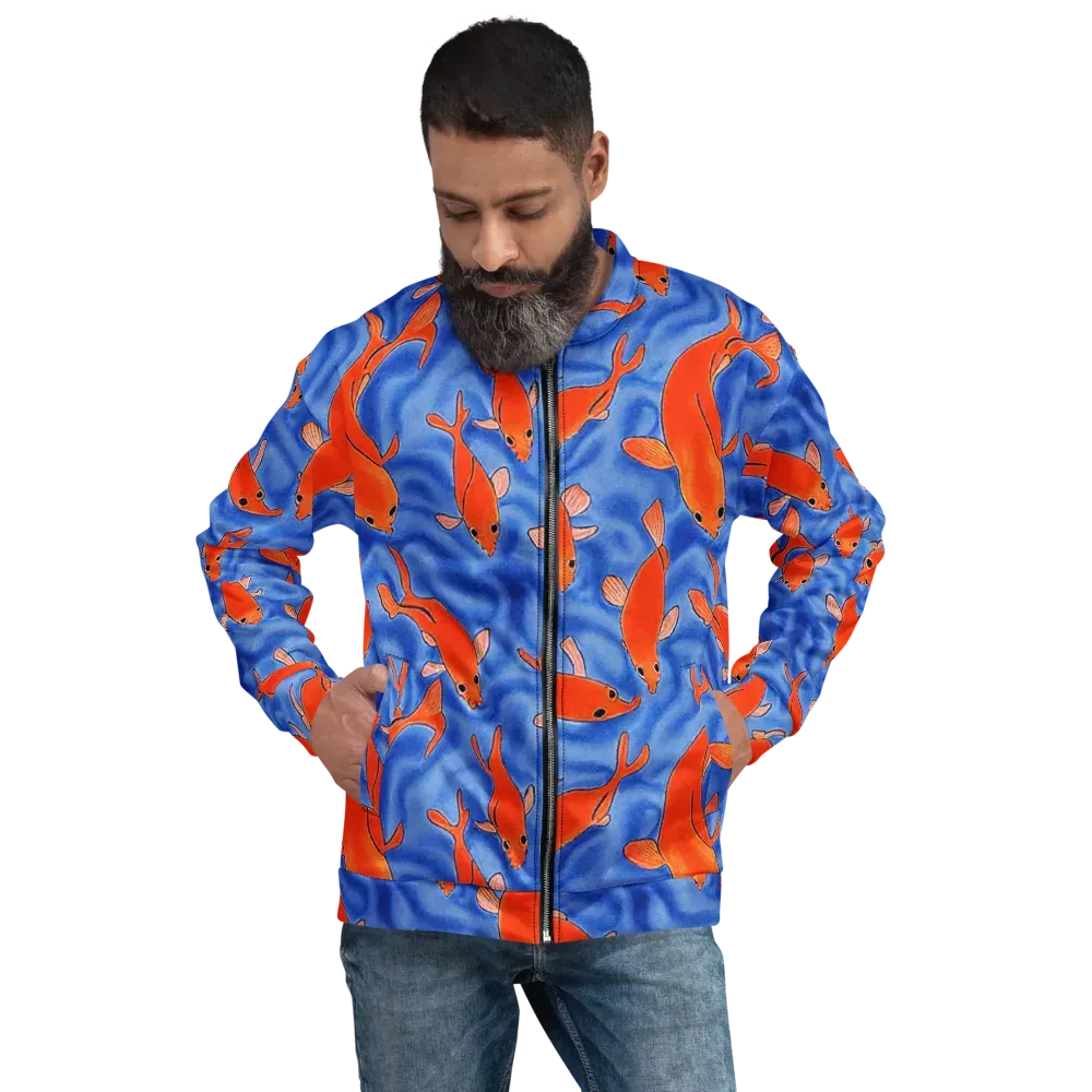 Ember Tide on Bomber Jacket — Front