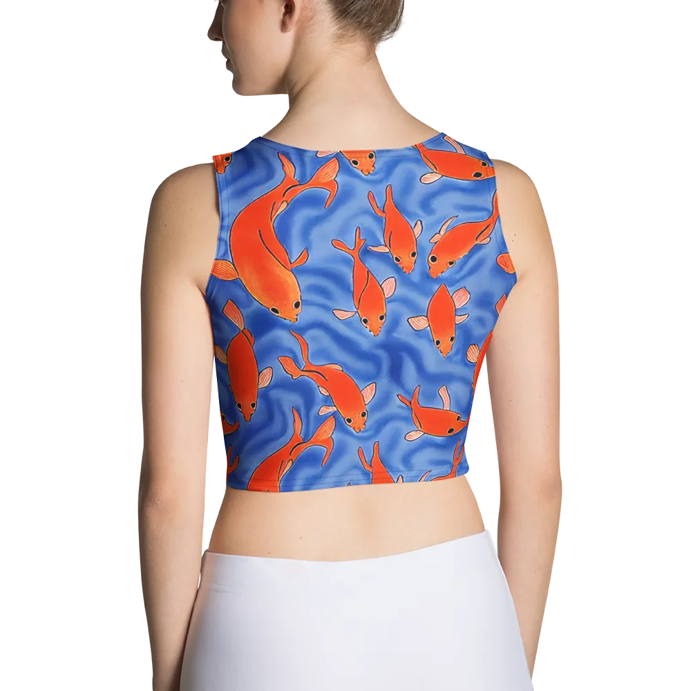 Ember Tide on Crop Top — Back