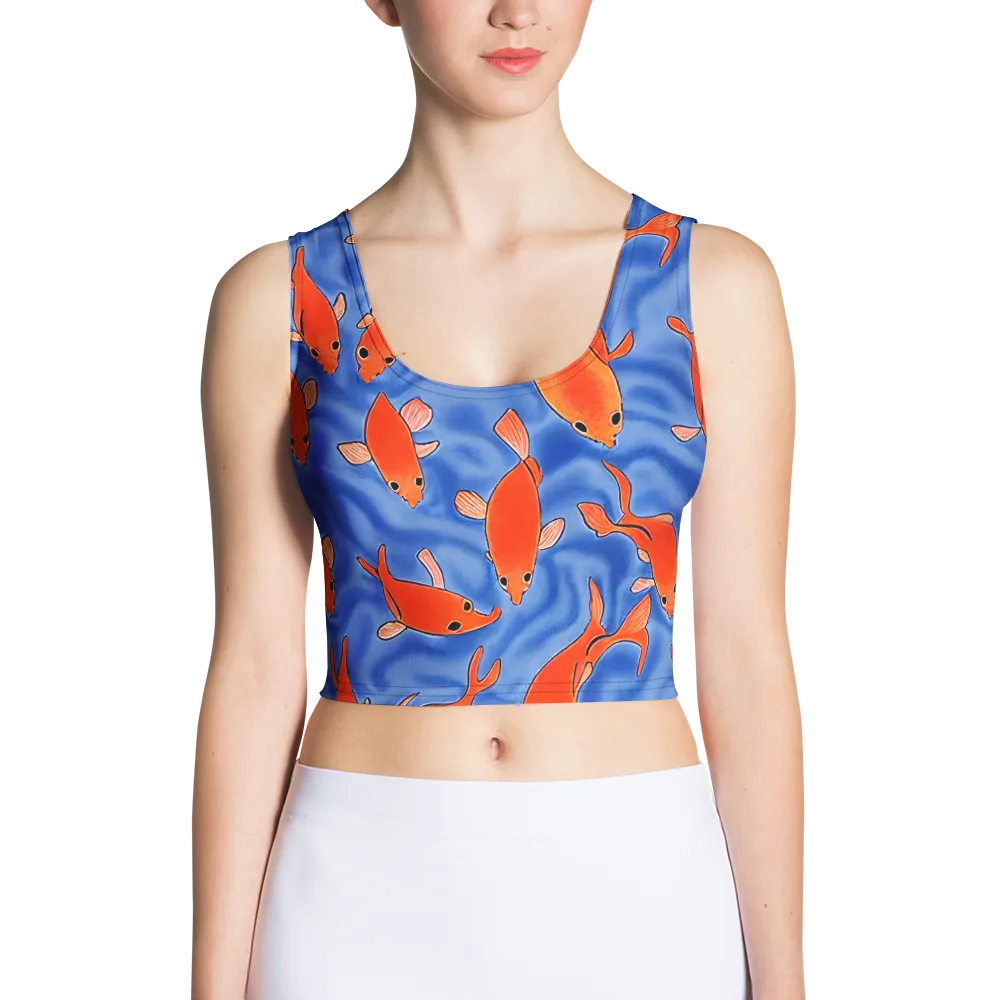 Ember Tide on Crop Top — Front