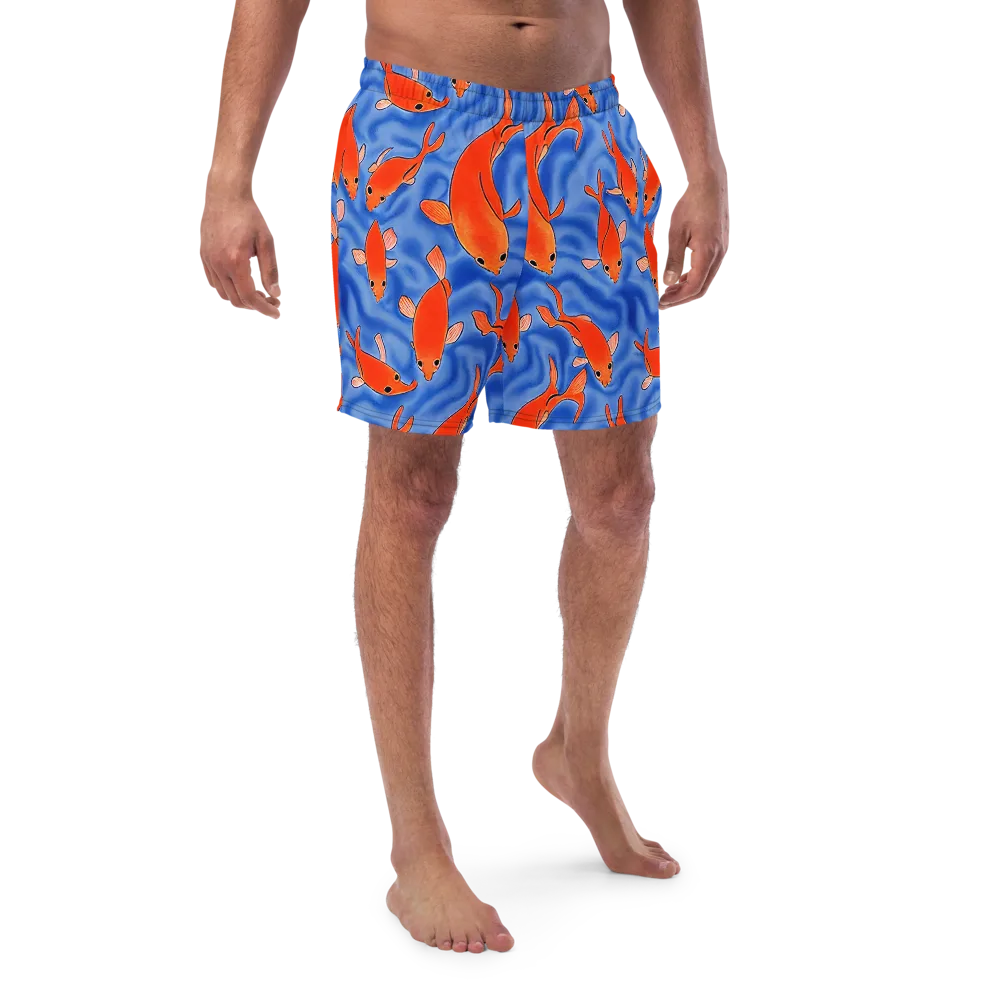 Ember Tide on Swim Trunks — Front