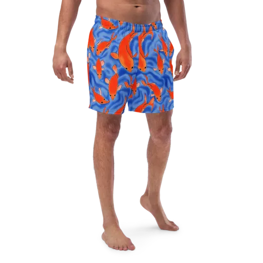 Ember Tide on a Swim Trunks
