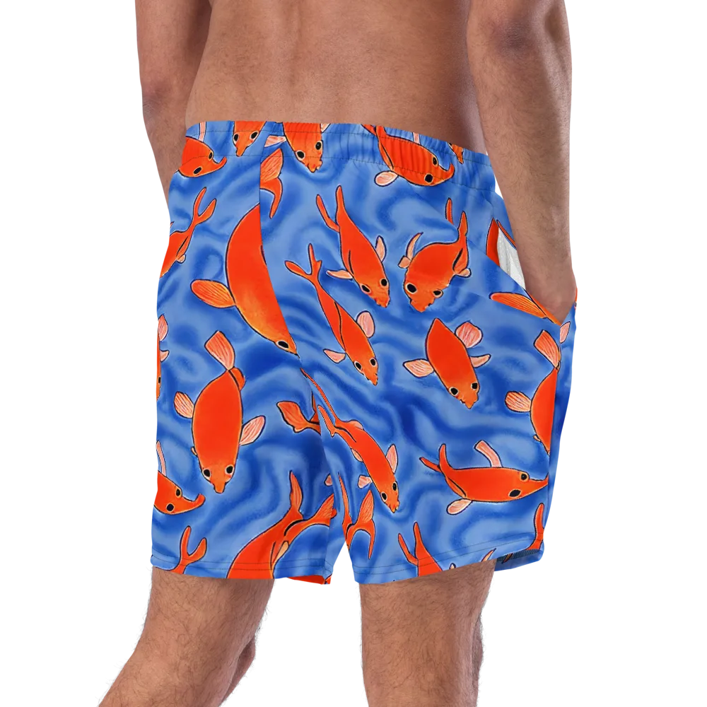 Ember Tide on Swim Trunks — Right Back