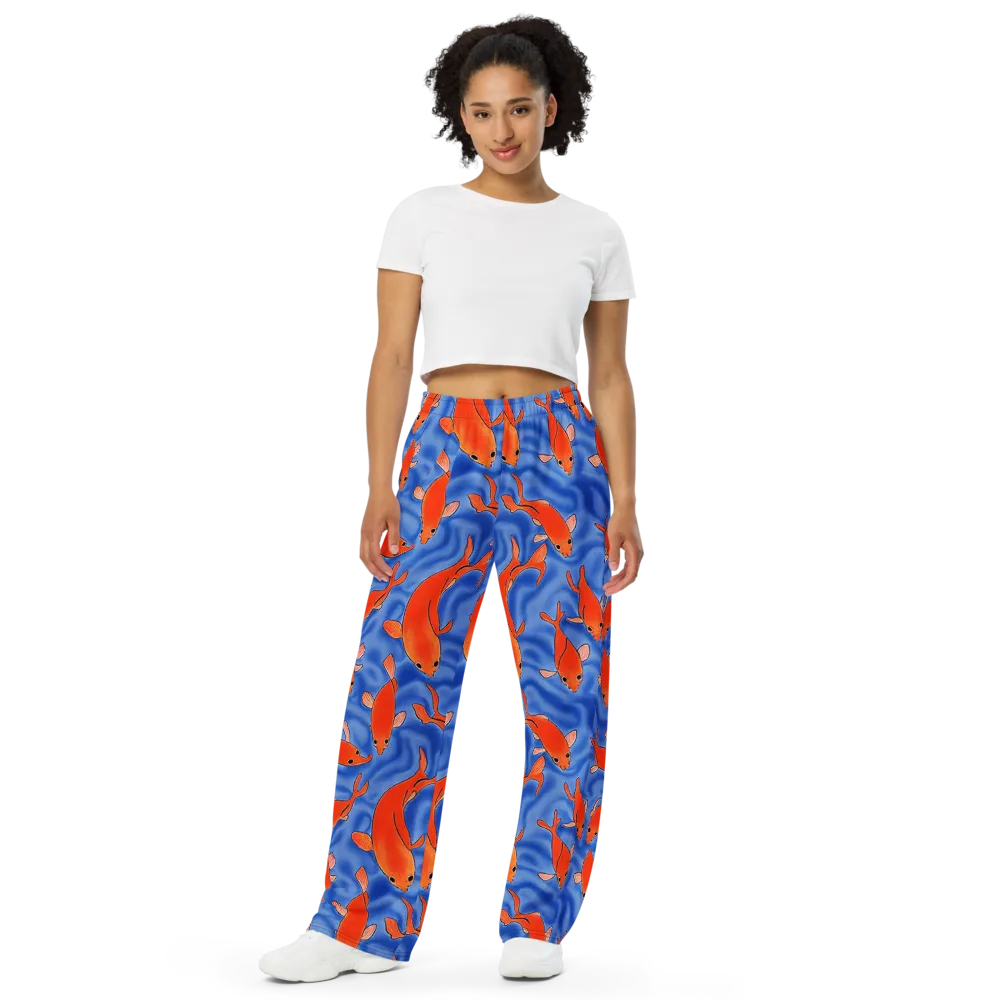 Ember Tide on Wide-Leg Pants — Front