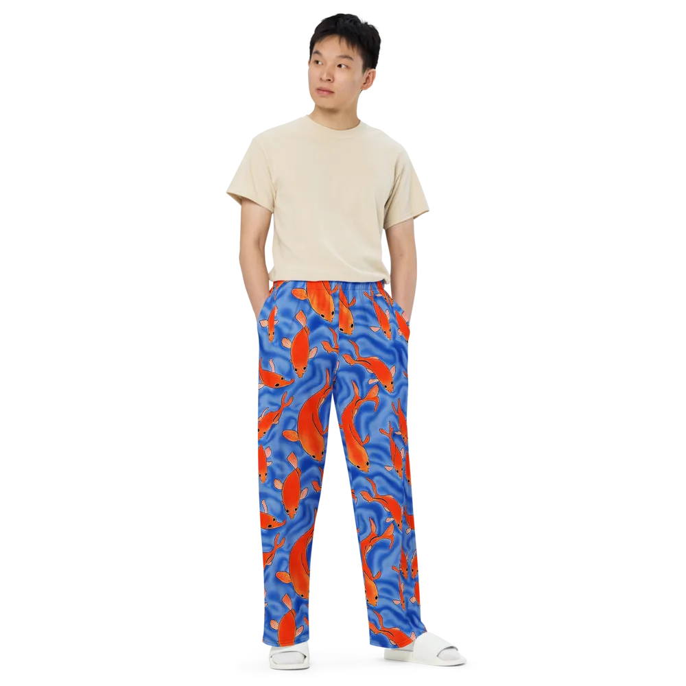 Ember Tide on Wide-Leg Pants — Front