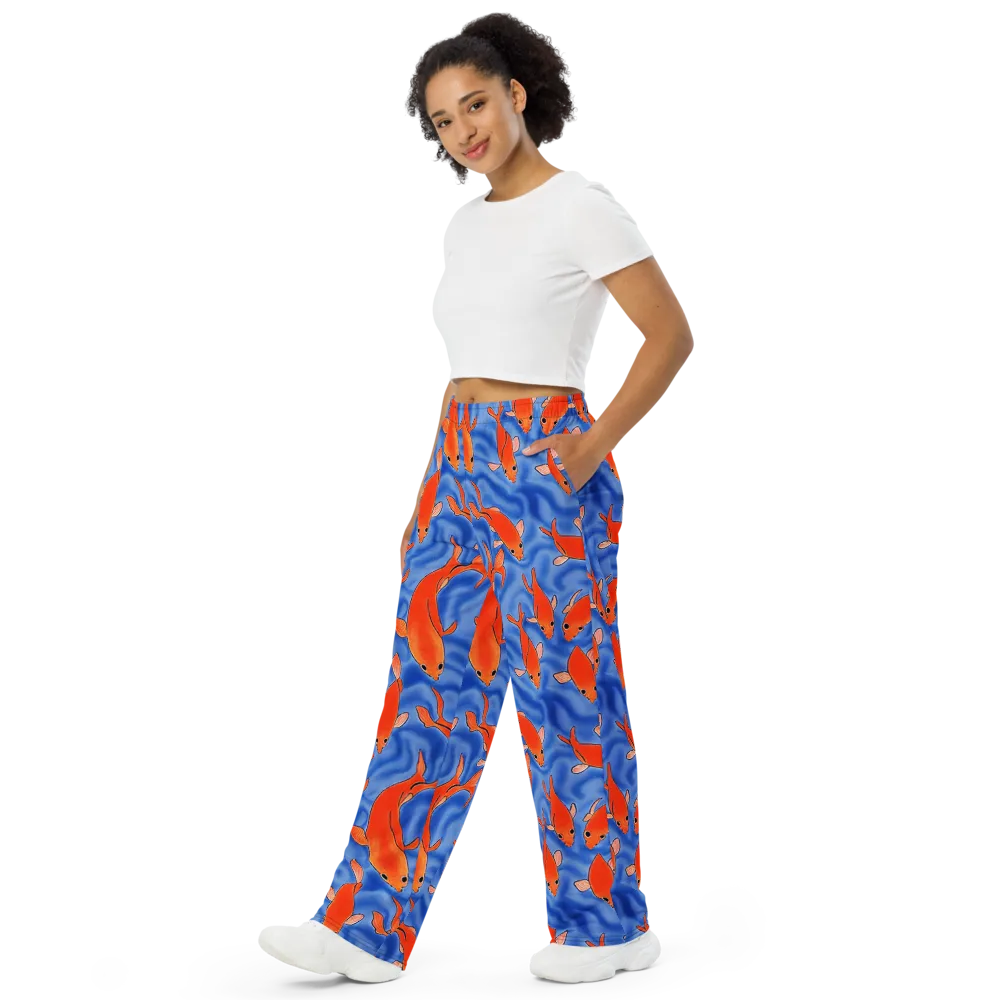 Ember Tide on Wide-Leg Pants — Left Front