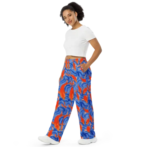 Ember Tide on a Wide-Leg Pants