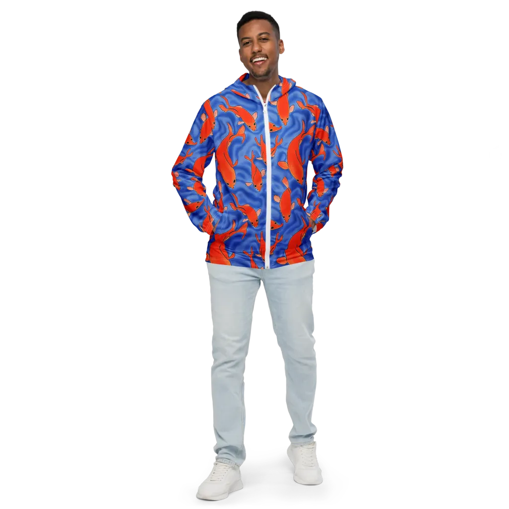Ember Tide on Men's Windbreaker — Front