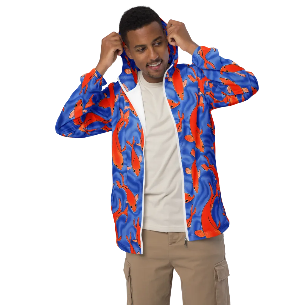 Ember Tide on Men's Windbreaker — Front