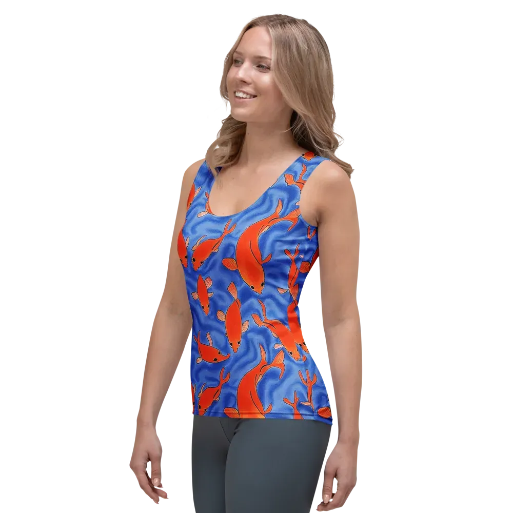 Ember Tide on Women's Tank Top — Left Front