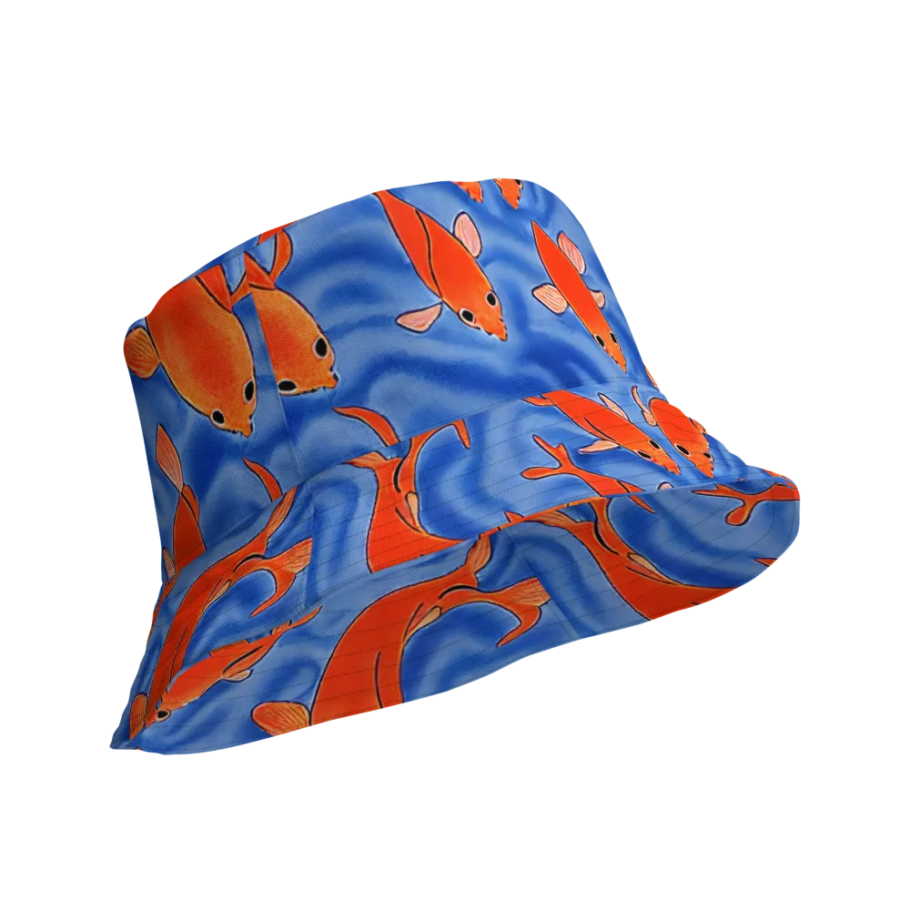 Ember Tide on Reversible Bucket Hat — Product details Outside