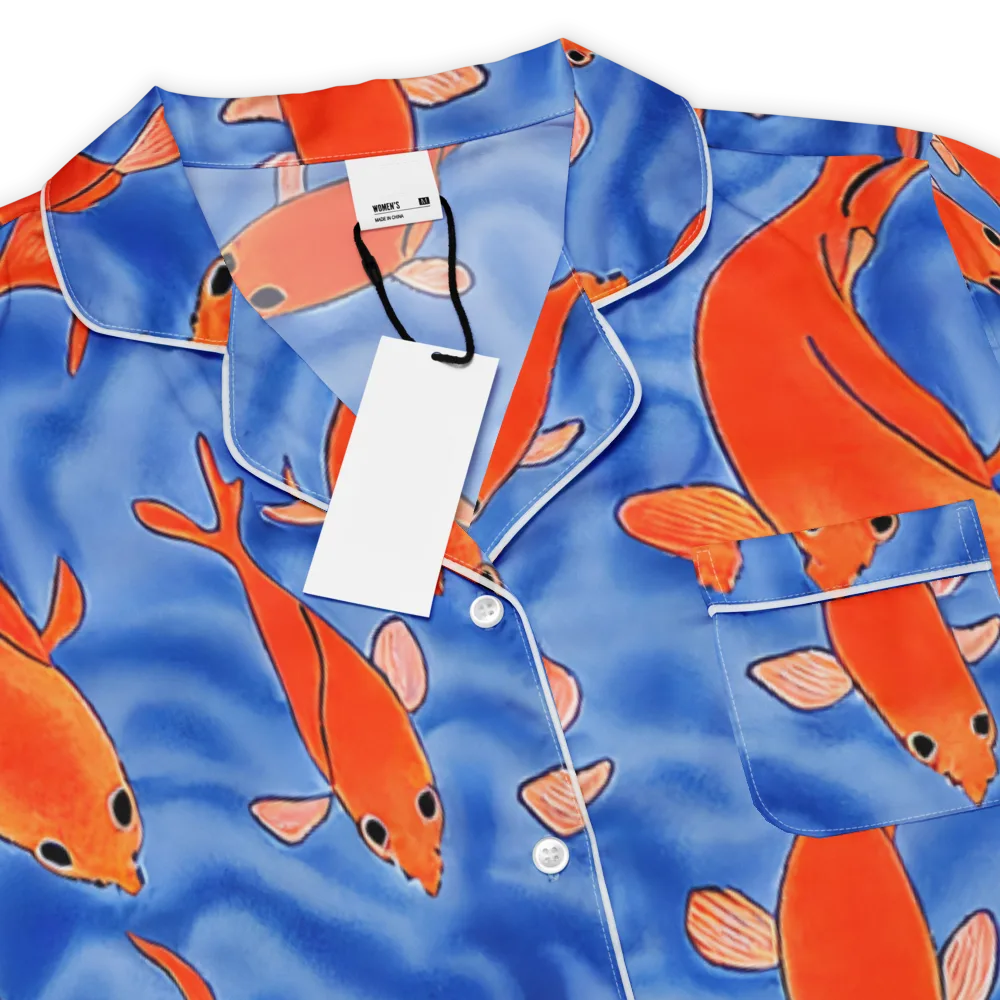 Ember Tide on Women's Short Sleeve Pajama Top — Product details