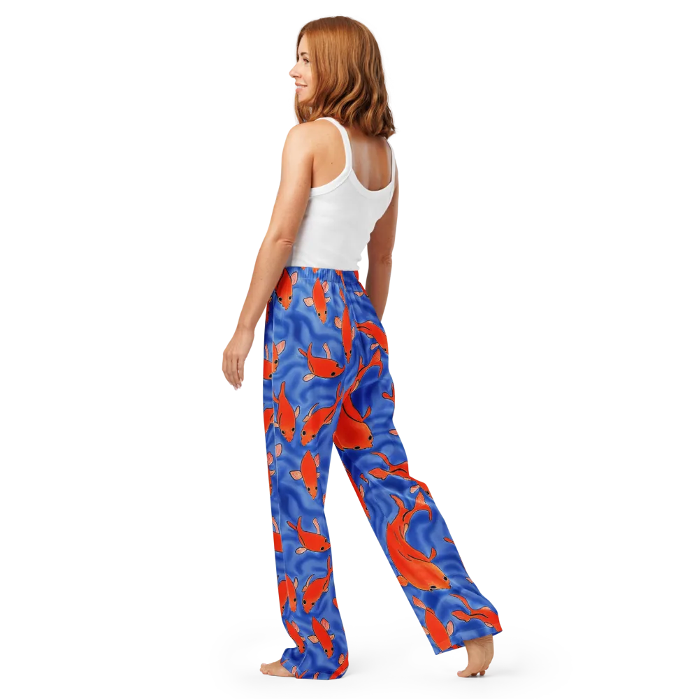 Ember Tide on Women's Pajama Pants — Back