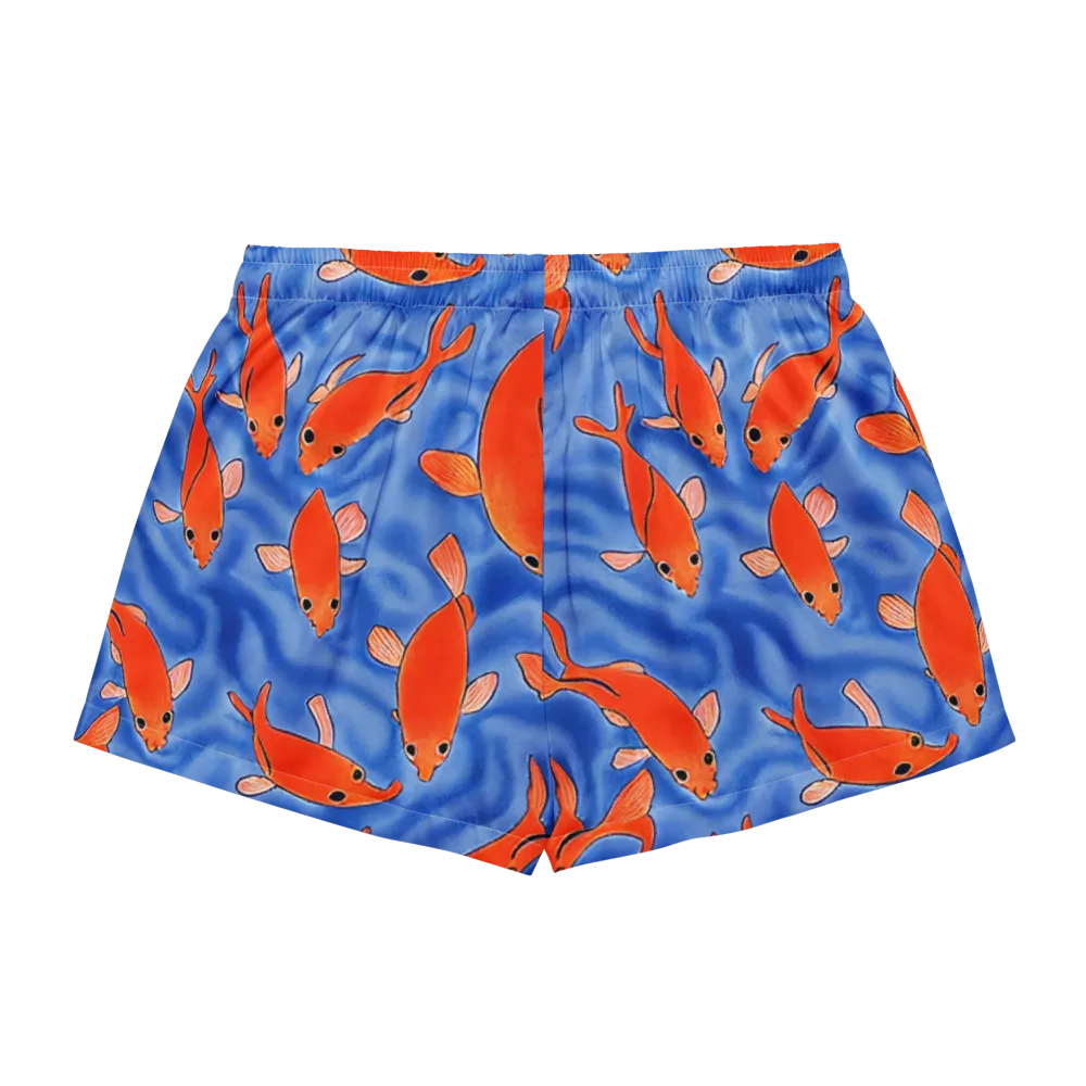 Ember Tide on Women's Pajama Shorts — Back