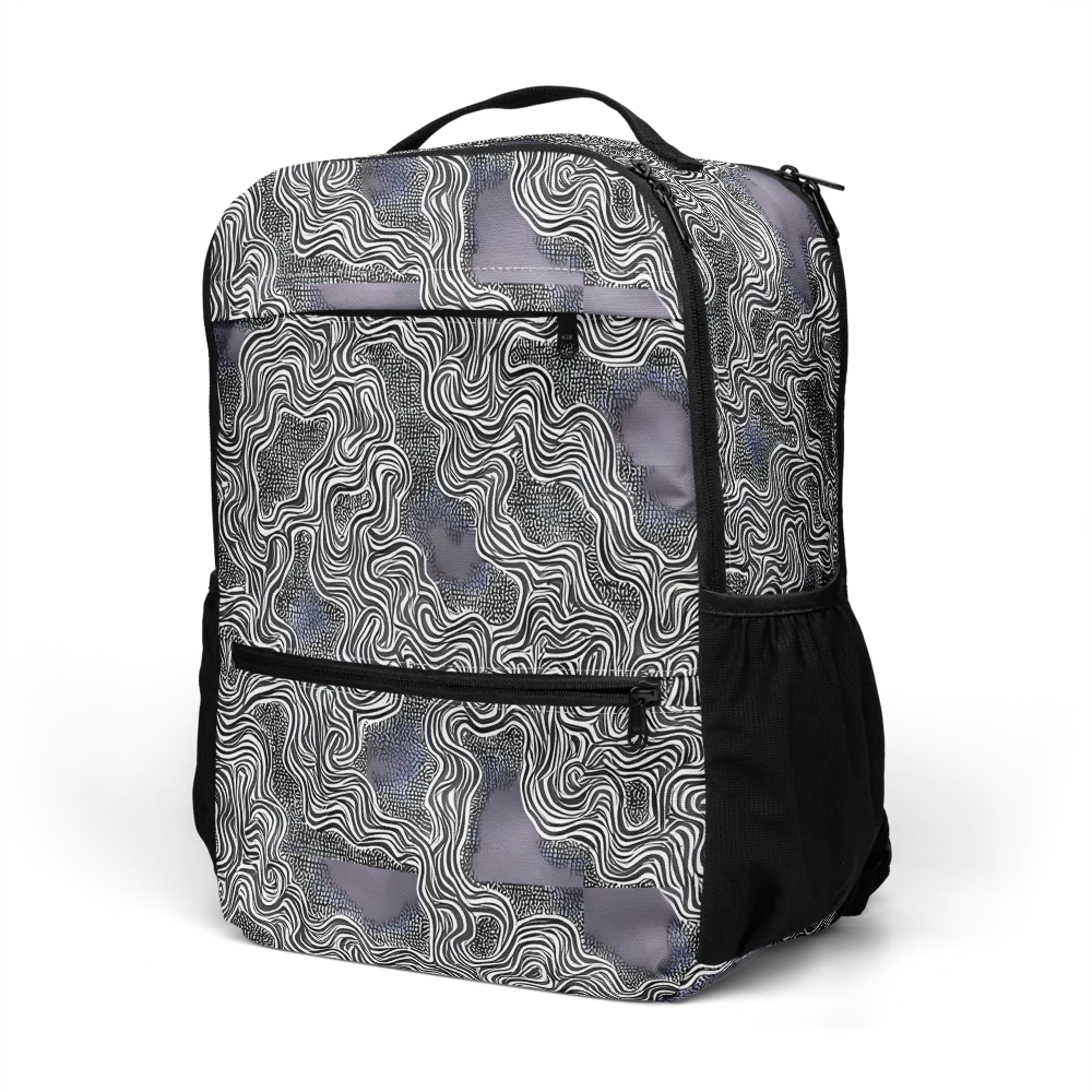 Sinuous Static on Utility Backpack — Left Front