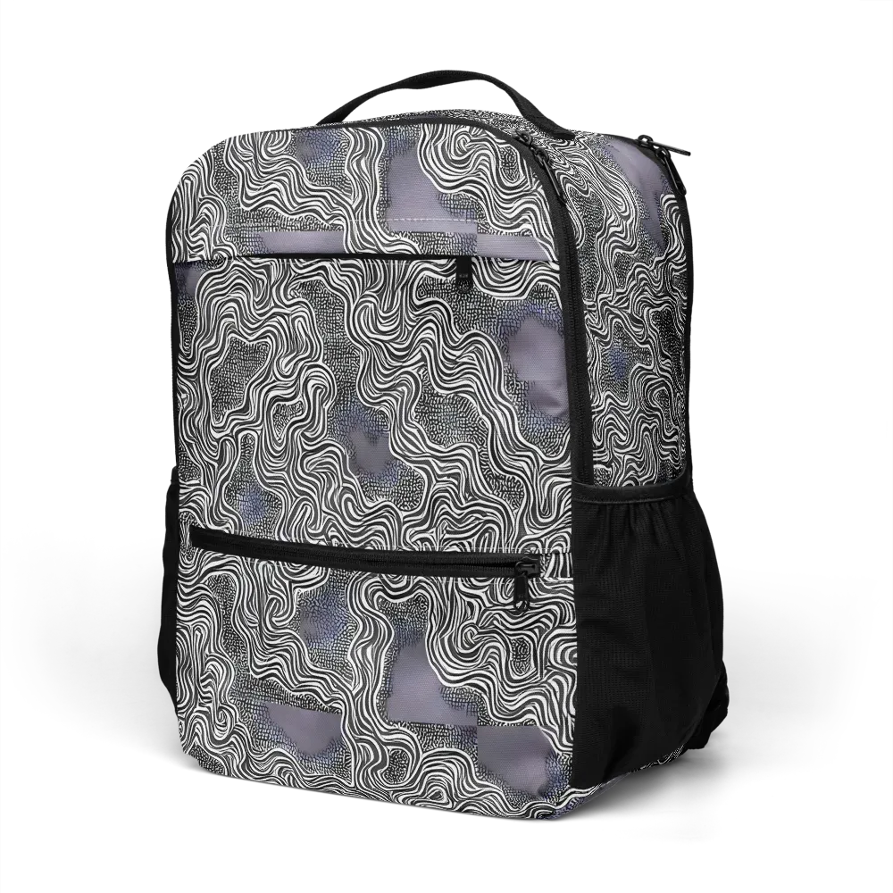 Sinuous Static on Utility Backpack — Left Front