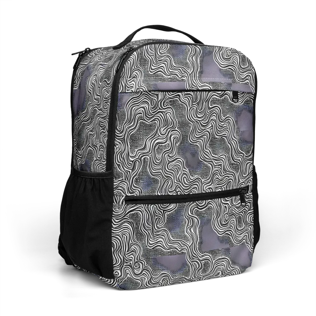 Sinuous Static on Utility Backpack — Right Front