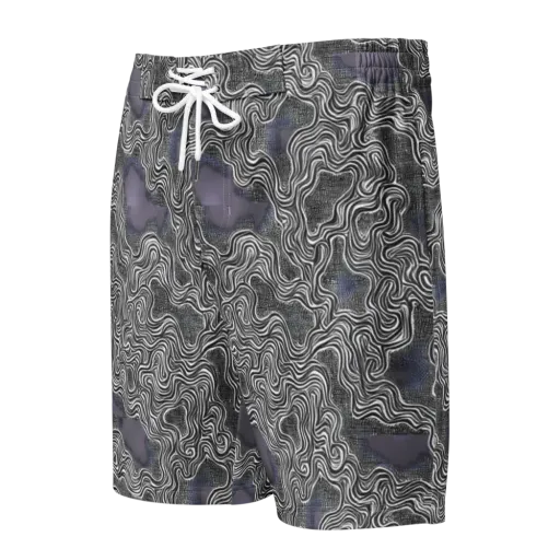 Sinuous Static on a Men's Board Shorts