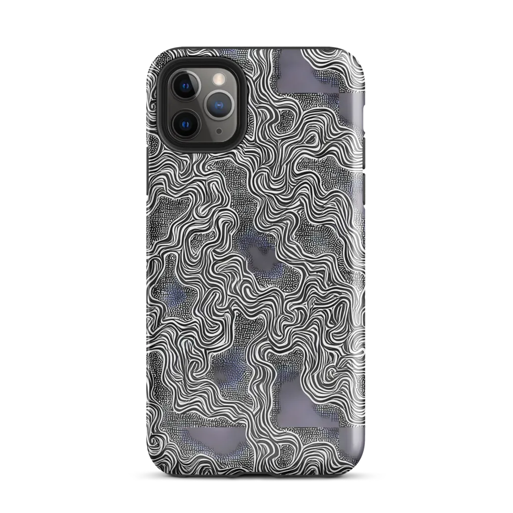 Sinuous Static on Tough Case for iPhone® — Front