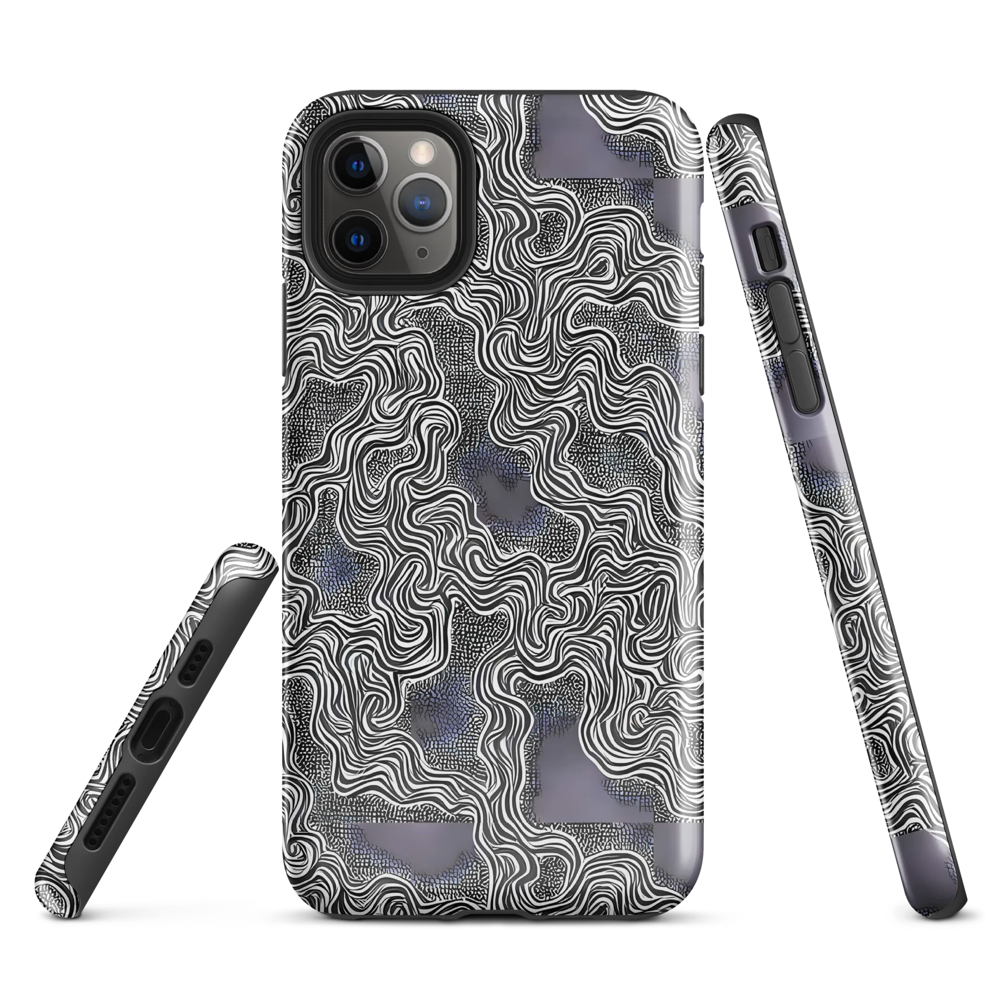 Sinuous Static on Tough Case for iPhone® — Front