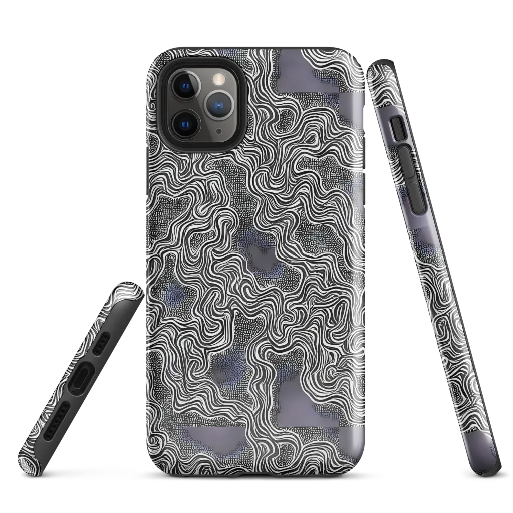 Sinuous Static on Tough Case for iPhone® — Front