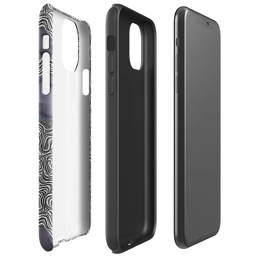 Sinuous Static on Tough Case for iPhone® — Right