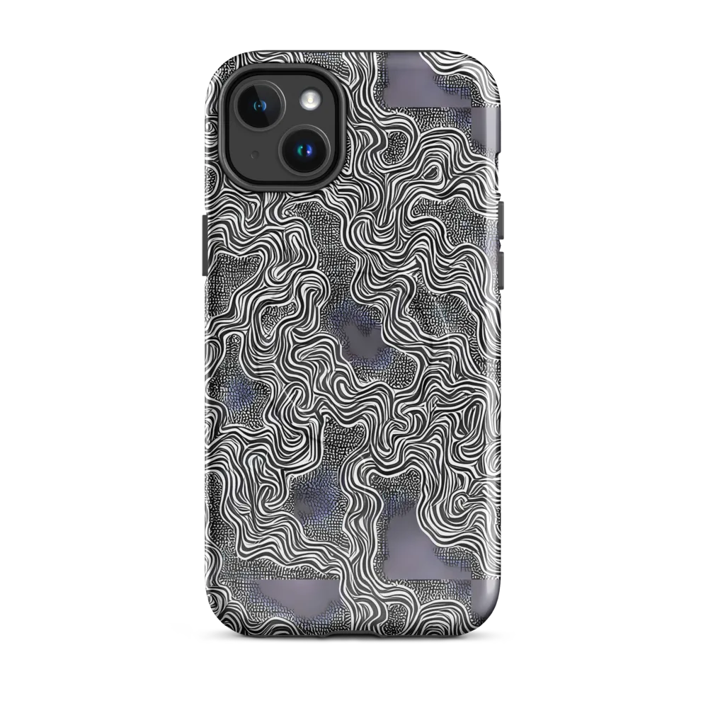 Sinuous Static on MagSafe Tough Case for iPhone® — Front