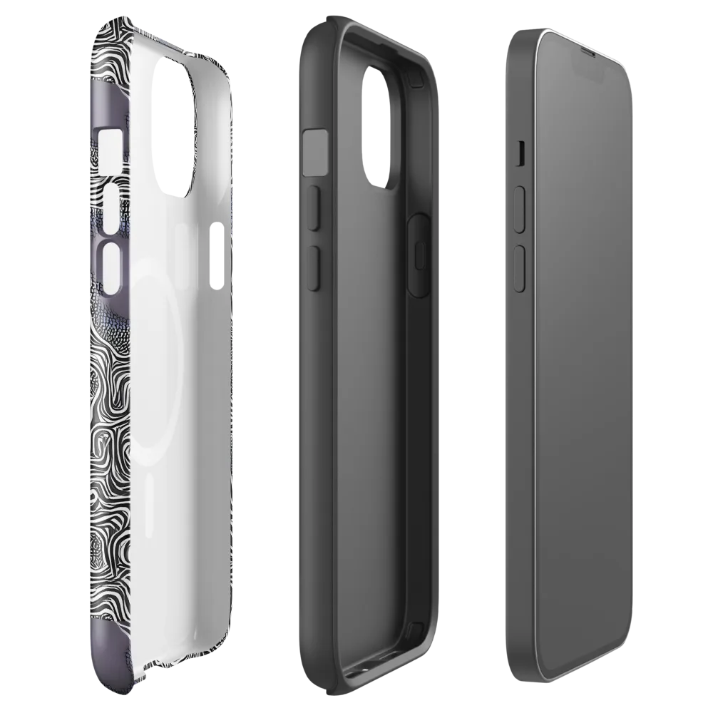Sinuous Static on MagSafe Tough Case for iPhone® — Front