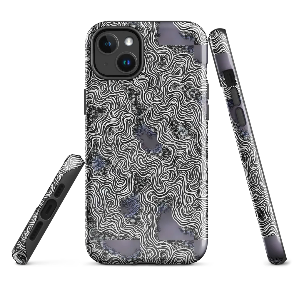 Sinuous Static on MagSafe Tough Case for iPhone® — Front