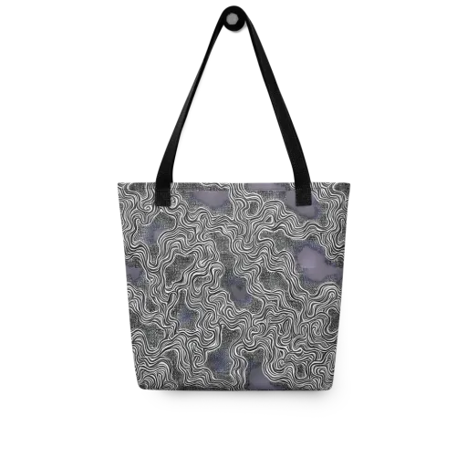 Sinuous Static on a Tote Bag