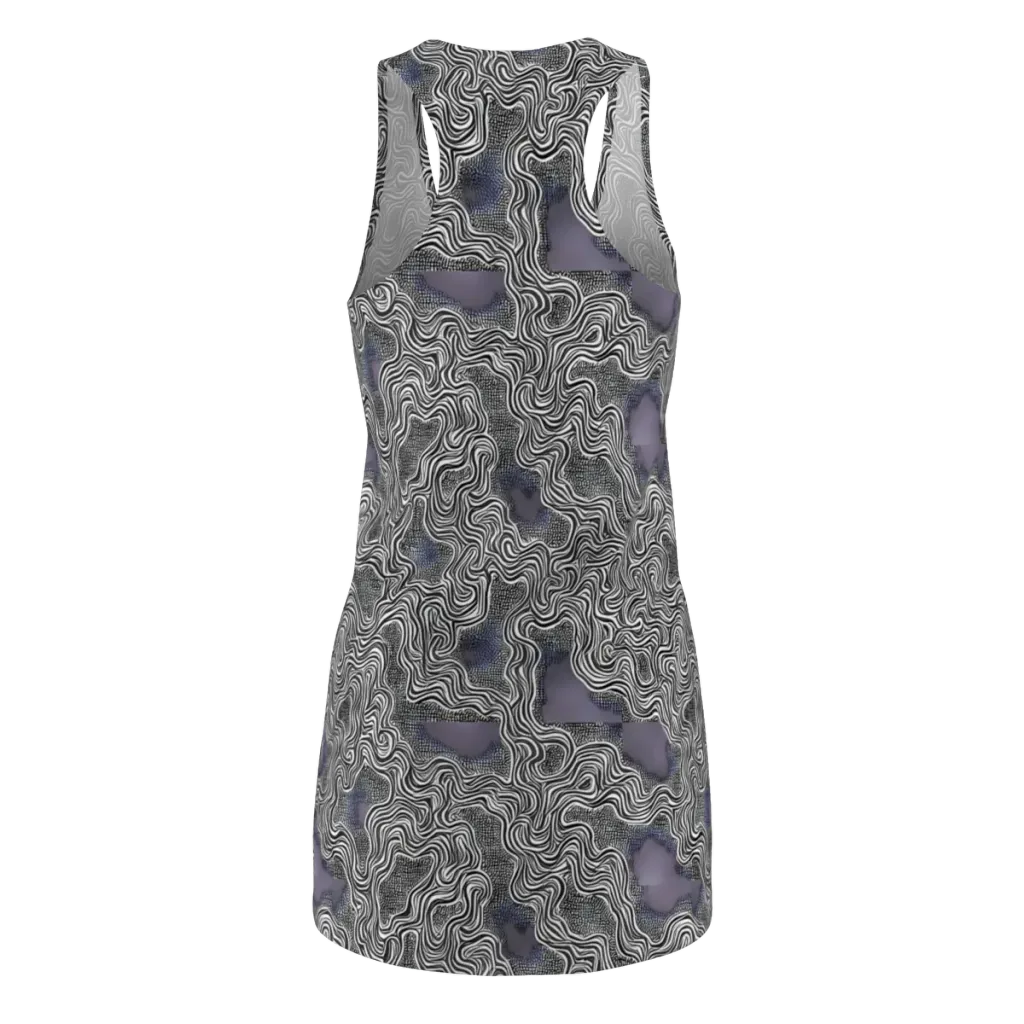 Sinuous Static on Racerback Dress — Back