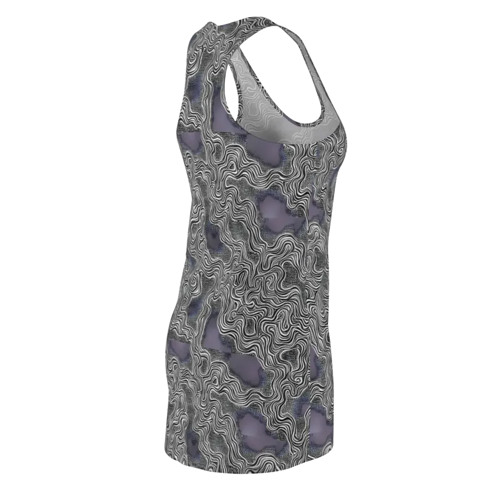 Sinuous Static on Racerback Dress — Back Side