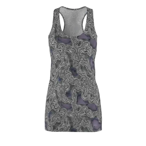 Sinuous Static on a Racerback Dress