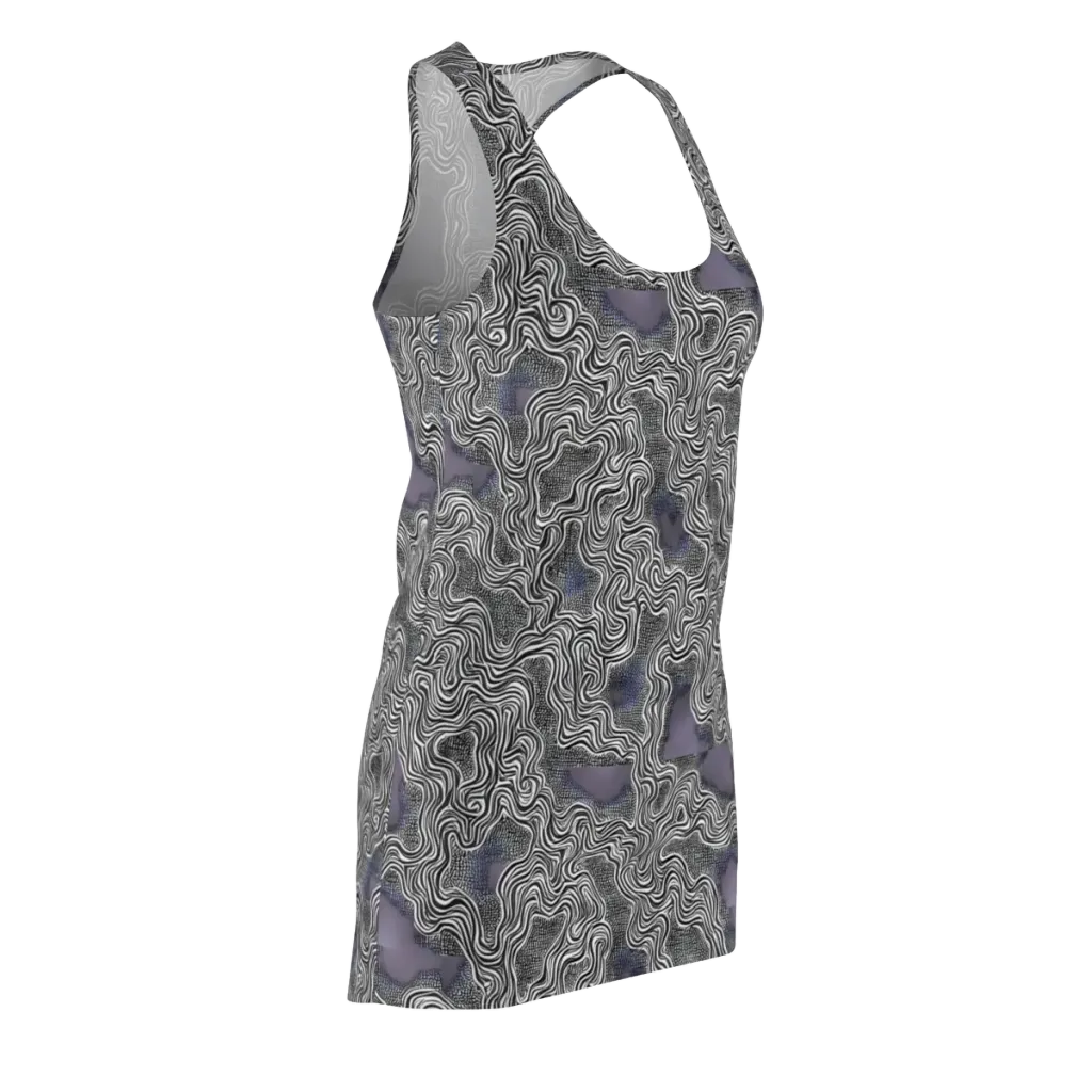 Sinuous Static on Racerback Dress — Front Side