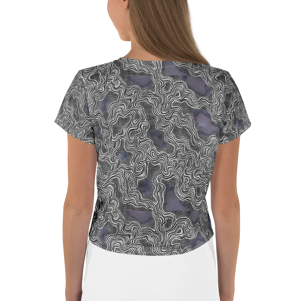 Sinuous Static on Crop Tee — Back
