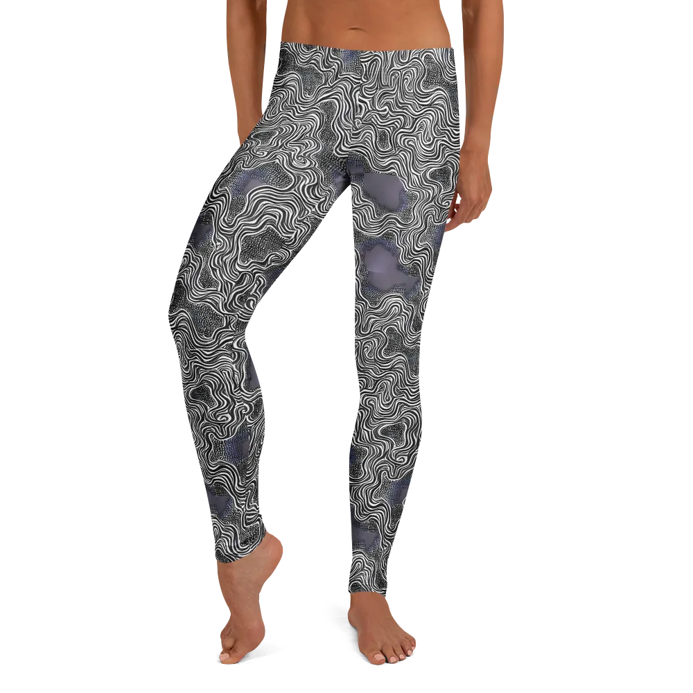 Sinuous Static on Leggings — Front