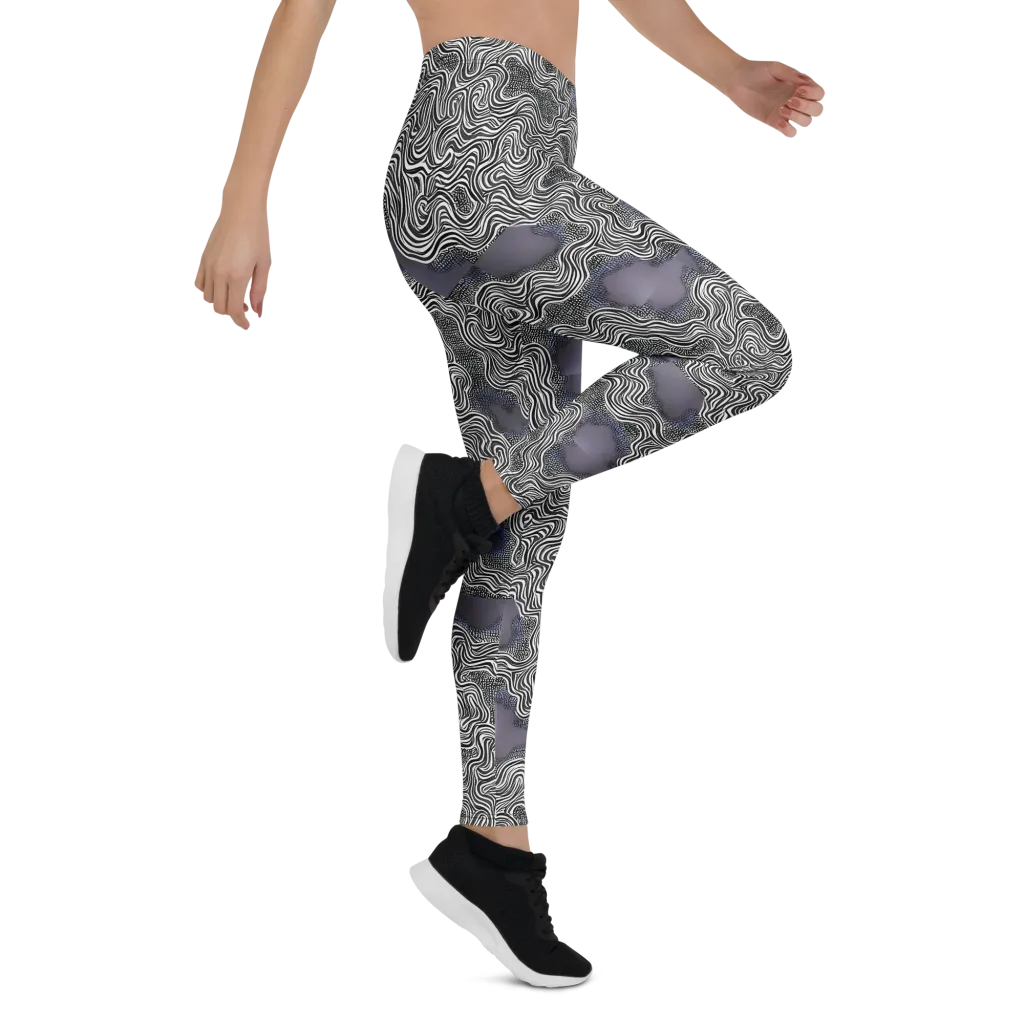 Sinuous Static on Leggings — Right