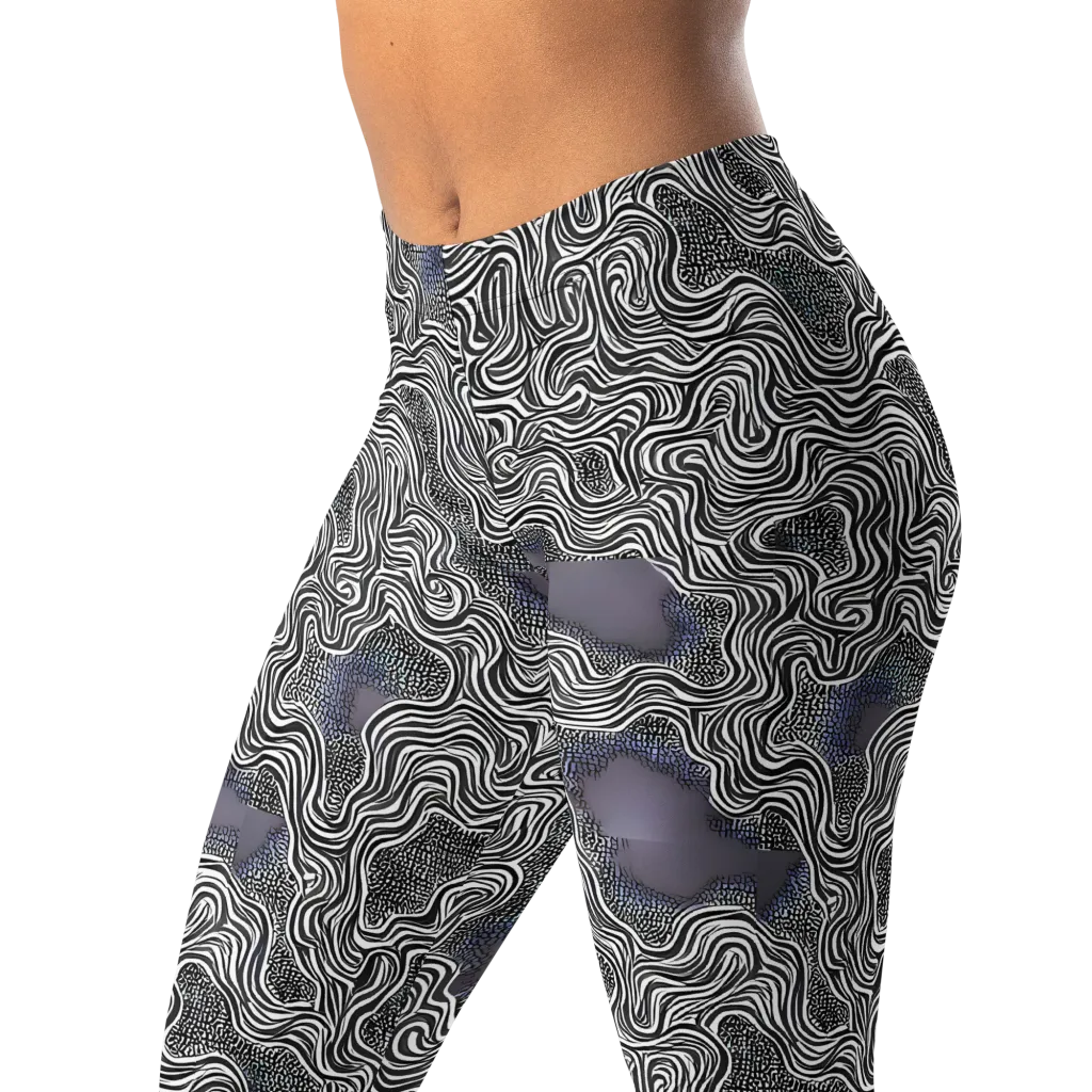 Sinuous Static on Leggings — Left Front