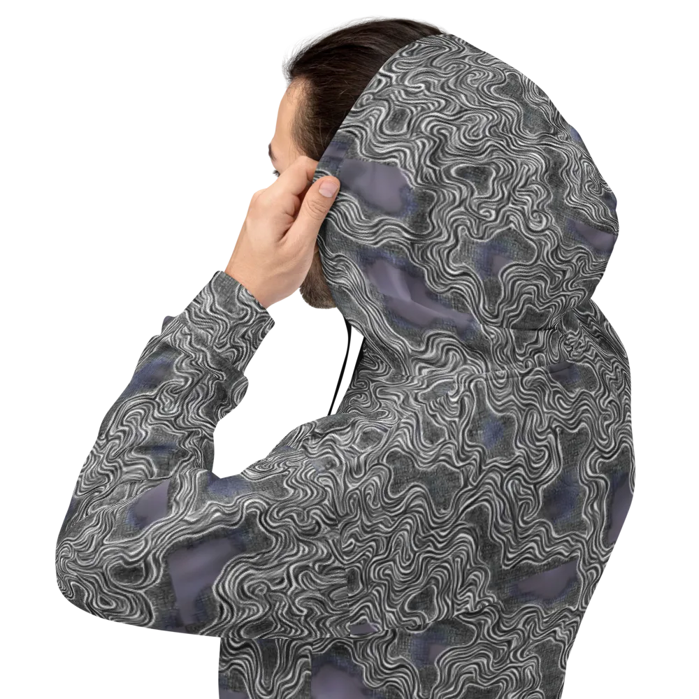 Sinuous Static on Hoodie — Back