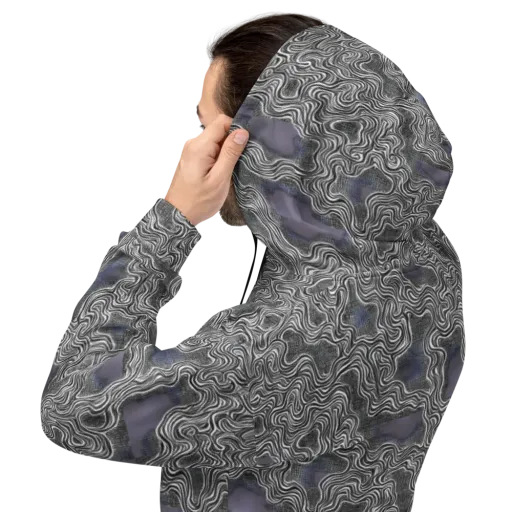 Sinuous Static on a Hoodie